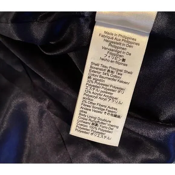 J. Crew Louisa Tweed Lady Jacket blazer + Blue Sequin Dress Size 4 6 - Picture 15 of 15